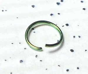 Titanium Annealed Steel Cartilage Septum Nose Hoop Ring Rook Daith Helix Tragus - Picture 1 of 12