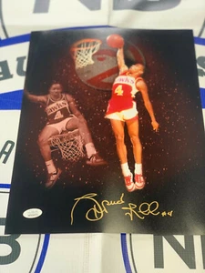 Spud Webb Signed SLAM DUNK CHAMP 11x14 Custom Photo  ATLANTA HAWKS JSA COA - Picture 1 of 2
