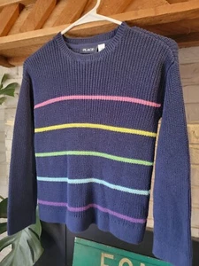 The Children's Place Pullover Sweater Retro Stripes Girls Sz M 7-8 Multi-color - Picture 1 of 6