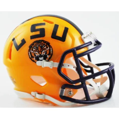 LSU Tigers Mini Speed Football Helmet - NCAA Cover