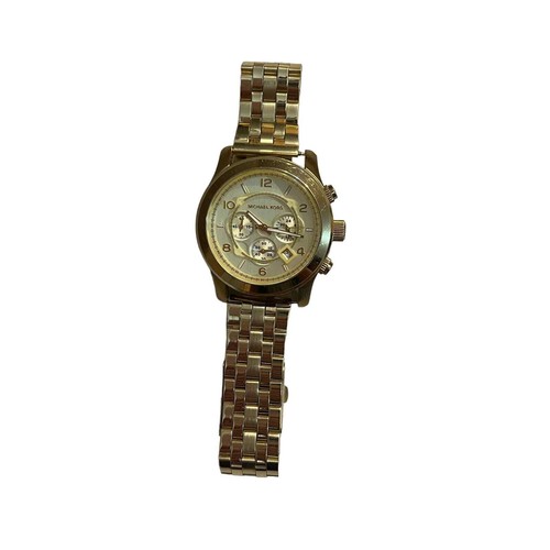 Orologio Michael Kors Runway Cronografo Quadrante Oro Quarzo Unisex MK9074