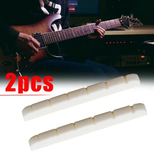 2Pcs Compact Bone Nut Electric Guitar 42mm for stratocaster Telecaster - Bild 1 von 12