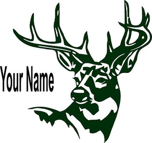 Deer Personalized Vinyl Decal Window Sticker For Your Car Truck Vehicle Bumper - Picture 1 of 1