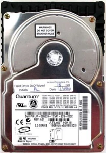 18gb atlas 10k iii ultra3(u160)scsi hdd, 18s kw18j461 rev 03-t 120g, jp-02g339- - Picture 1 of 3
