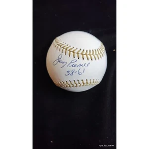 Jimmy Piersall "58-61" PSA COA Indians Autographed Gold Glove Baseball - Picture 1 of 9