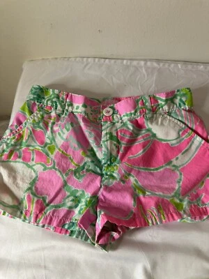 Шорты для девочек Lilly Pulitzer Mini Callahan розовые зеленые размер 10 - Изображение 1 из 4