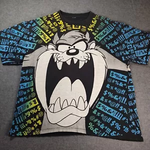 Vintage 90er TAZ 1993 LOONEY TUNES AOP T SHIRT HERREN XL Boxy - Bild 1 von 10