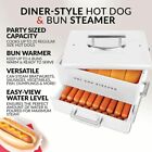 Extra Large Diner-Style Steamer 24 Hot Dogs 12 Bun For Breakfast Sausages Brats