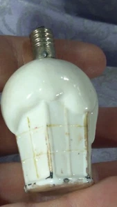 Japan Milk glass Light bulb Ornament Ice Cream Cone painted collectible Antique  - Picture 1 of 12