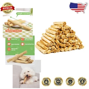 Healthy Rawhide Chews for Puppies - 6.5 Inch Chicken Twist Treats, 60 Count - Picture 1 of 10