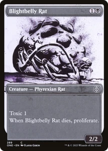 Blightbelly Rat (Showcase Ichor) [Phyrexia: All Will Be One] Magic MTG - Picture 1 of 1