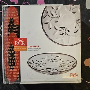 RCR Home& Table Desert Plates 1 Large 6 Small - Picture 1 of 2