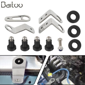 Bolt-On Radiator Bracket Kit For 92-00 EK EG K20 K24 K-Swap Motor - Picture 1 of 14