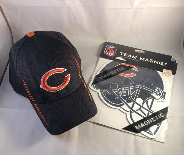 Chicago Bears Black Football Helmet w/ Bear Type Logo Die-Cut MAGNET