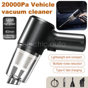 120W Car Vacuum Cleaner Mini Portable High Power Suction Dust Cleaning Tool - Picture 1 of 25
