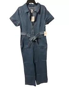 Abito donna Forever 21+ denim medio con chiusura zip e cintura in vita con sacco - Foto 1 di 10