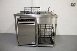Glass Wash Station For 400 Machine, Includes Void & Basket Storage - Picture 1 of 11