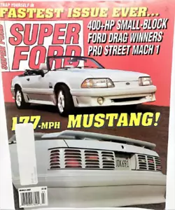 VINTAGE SUPER FORD MAGAZINE March 1989 - EXC Condition /Case Fresh-Perfect Gift! - Picture 1 of 3