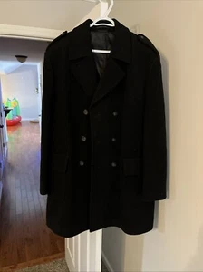 Men’s Black Chaps Pea coat Size XXL. - Picture 1 of 5