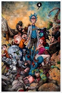 Póster Rick and Morty 24x36 - Impresión Epic Chaos (Marcelo Ventura 2013) sin marco - Imagen 1 de 14