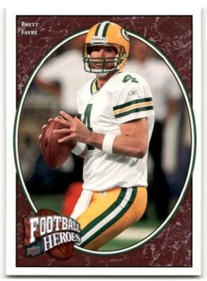 2008 Upper Deck Heroes Brett Favre #8 Green Bay Packers - Image 1 of 2