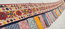 177"x 21" Ethnic Embroidery Rabari Tapestry Decor Door Valance Indian Toran/Trim