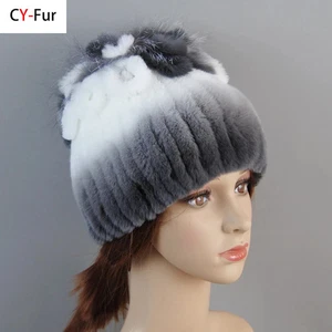 Sombrero Mujeres Invierno Sombrero Mujeres Piel Real Sombrero Gorras de Piel Dama Invierno Cálido Prendas para la cabeza - Imagen 1 de 60