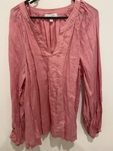 witchery Pink Linen Top Size12 - Picture 1 of 2