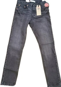 MENS Levis Black Washed Jeans Size 28x28 - Picture 1 of 3