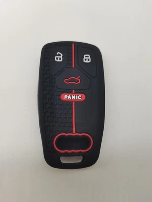 Black Silicone Remote Key Cover for 2017 2018 2019 Audi TT A4 A5 S5 Q5 Q7 SQ5 - Image 1 of 4