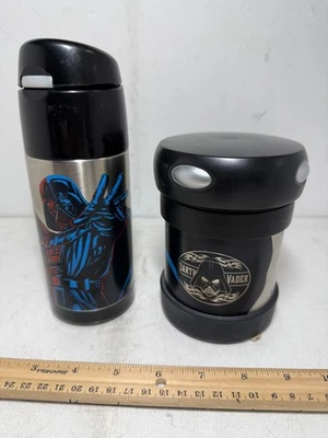 Darth Vader Termo Funtainer 10oz Tarro de Alimentos y Botella de Bebidas Aislada 12oz Foto 1 de 4