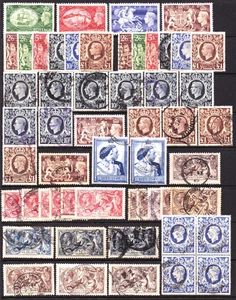 GB Selection of M&U KGV and KGVI High Values on Stock Page, LOOK! - Imagen 1 de 1