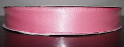 Pink Double-Faced Satin Ribbon 7/8" Wide x 100 Yards-For All Seasons - Image 1 of 2