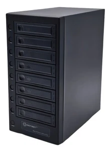 Boîtier disque dur SATA USB 4.0 Type C 40Gbps 8 baies outil moins plateau 2,5" 3,5" - Photo 1/7