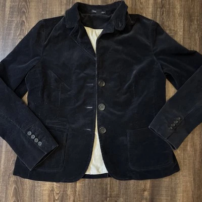 Chaqueta Gap Azul Marino Cordón Pana Utilidad Blazer Abrigo Deportivo Trabajador Mujer’s 14 Foto 1 de 4