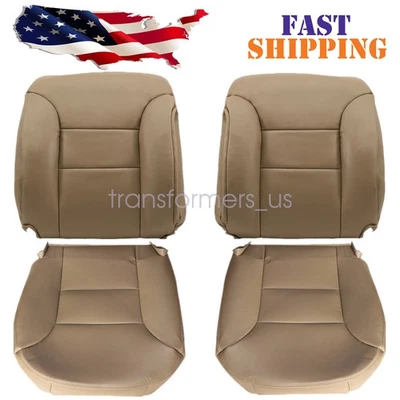 Front Bottom Back Leather Seat Cover Colour Tan For 1995-2000 Chevy Tahoe GMC - Image 1 of 4