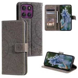 For Motorola Edge 60 Pro Totem Flower Embossed Leather Phone Case cover shell - Photo 1 sur 1