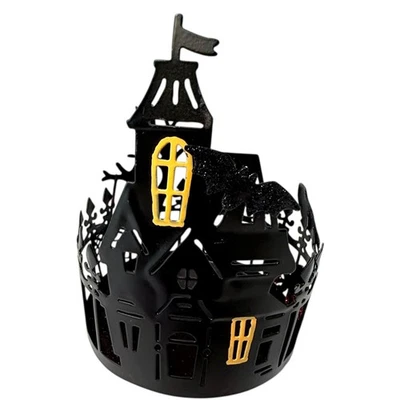 Halloween Candle Holder Sonoma Haunted House Spooky Decor Pillar Jar - Image 1 of 4