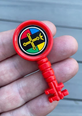 Vintage 1984 Voltron Lance Red Key Lion Pilot Part Panosh Place - Image 1 of 2