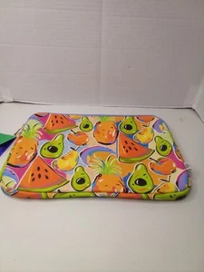 Tabitha Brown Target 15” Tech Sleeve Laptop Tablet Colorful Fruit Print NEW - Picture 1 of 14