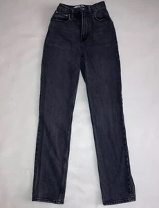 Abercrombie & Fitch Curve Love Ultra High Rise 90s Straight Black Jeans 24/00 - Bild 1 von 7