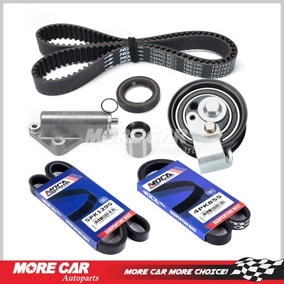 Kit de correa de distribución tensor hidráulico correa serpentina para 97-00 Audi A4 VW 1.8L Foto 1 de 4