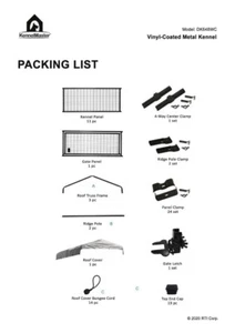 Roof Truss Frame for KennelMaster DK648WC Dog Kennel. Qty: 1 pcs. - Picture 1 of 2