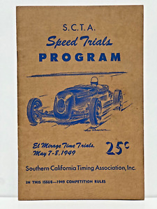 SCTA El Mirage Speed Trials Program-May 7-8, 1949