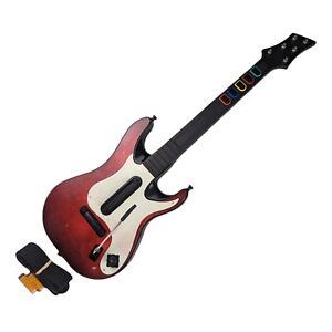 Activision Red Guitar Hero 5 Wireless PS3 Guitar Model 95893805 No Dongle