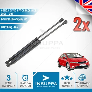 Tailgate Boot Gas Struts For Honda Civic Hatchback MK8 05-11 74820SMGE03 PAIR - Picture 1 of 12