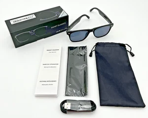 Senbono Smart E13 Sunglasses Bluetooth Call Music Voice - Black - NEW*-Free S/H! - Picture 1 of 11