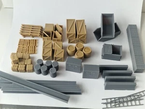 49 Piece 1:64 Train Model Yard Props accessories  S Scale Variety Pack - Picture 1 of 6