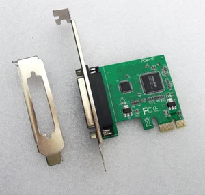Parallel Port DB25 LPT Printer PCI-E Express Card Converter Adapter Low Profile - Picture 1 of 6