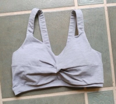 Athleta Gray Padded Supportive Sports Bra Size Large EUC - Image 1 of 3